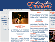 Tablet Screenshot of emotionsdancesport.com